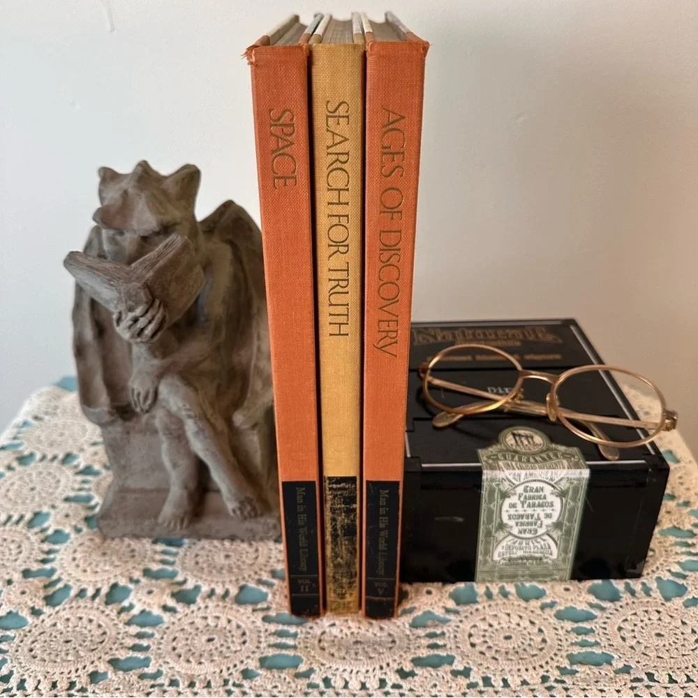 Curated Vintage Book Stack | 1968 “Man in His World” Series |Set of 3